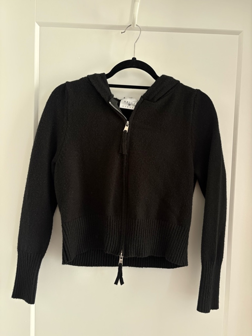 Daisy Street Black Zip Hoodie